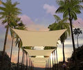 14 ft x 14 ft Beige Sun Shade Sail Square Canopy - 95% UV Blockage