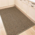 BEQHAUSE Kitchen Rug 32x48 in Taupe - Absorbent Non-Slip Mat