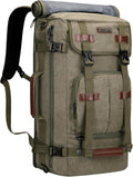 WITZMAN Canvas Backpack Vintage Travel Backpack - Convertible Large