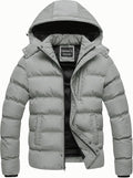 CREATMO US Men's Puffer Jacket Waterproof Winter Parka (Style 4SYV)