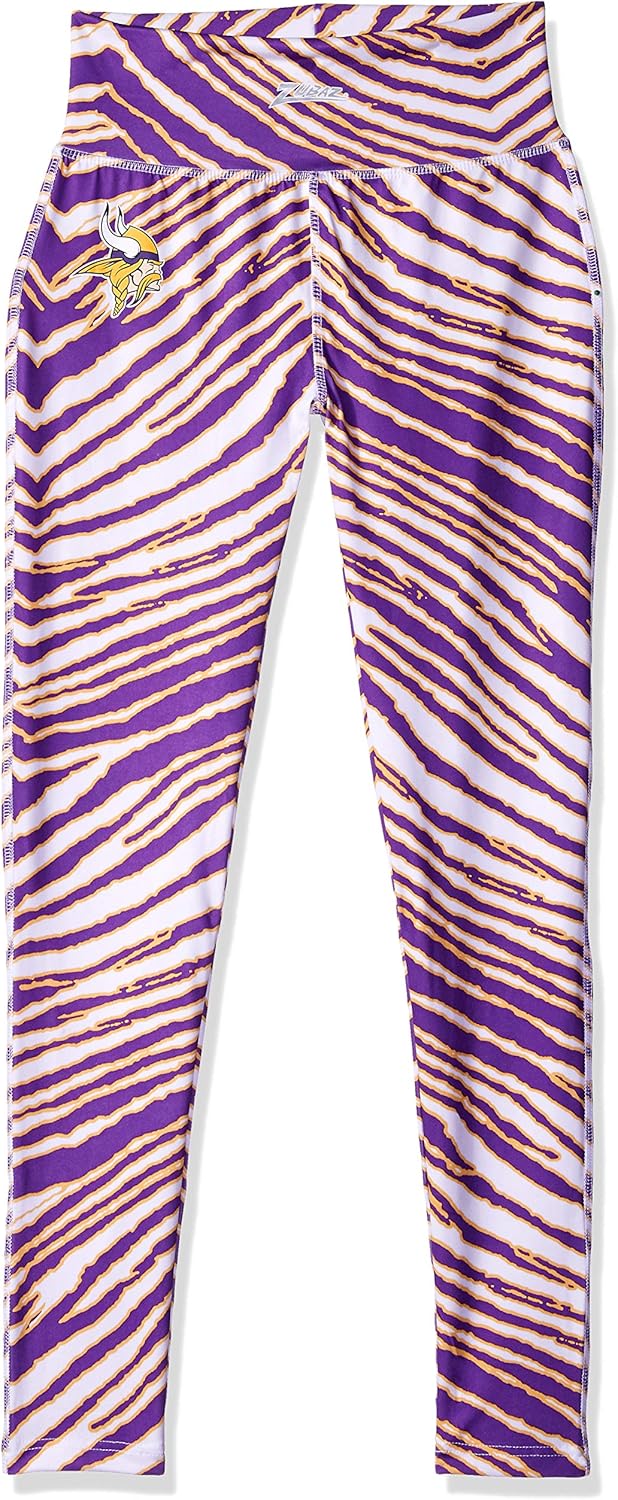 Zubaz NFL Women's Zebra Print Leggings for Ultimate Comfort