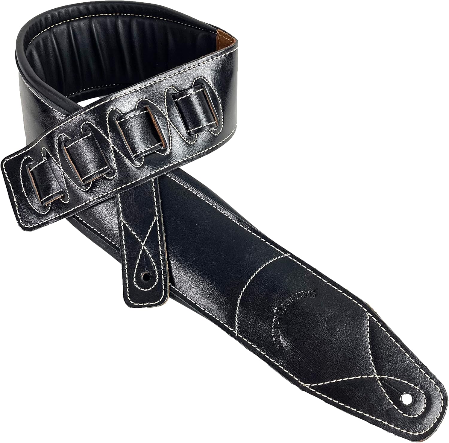 Walker & Williams Super Wide 4in Handmade Double Padded Guitar Strap