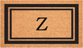 Calloway Mills Black Border 24ft x 48ft Monogram Doormat (Letter Z)