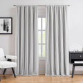 90 in Striped Full Blackout Curtain Panels - Room Darkening Style