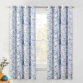 Beauoop Floral Blackout Curtains 63 Inches Long for Bedrooms