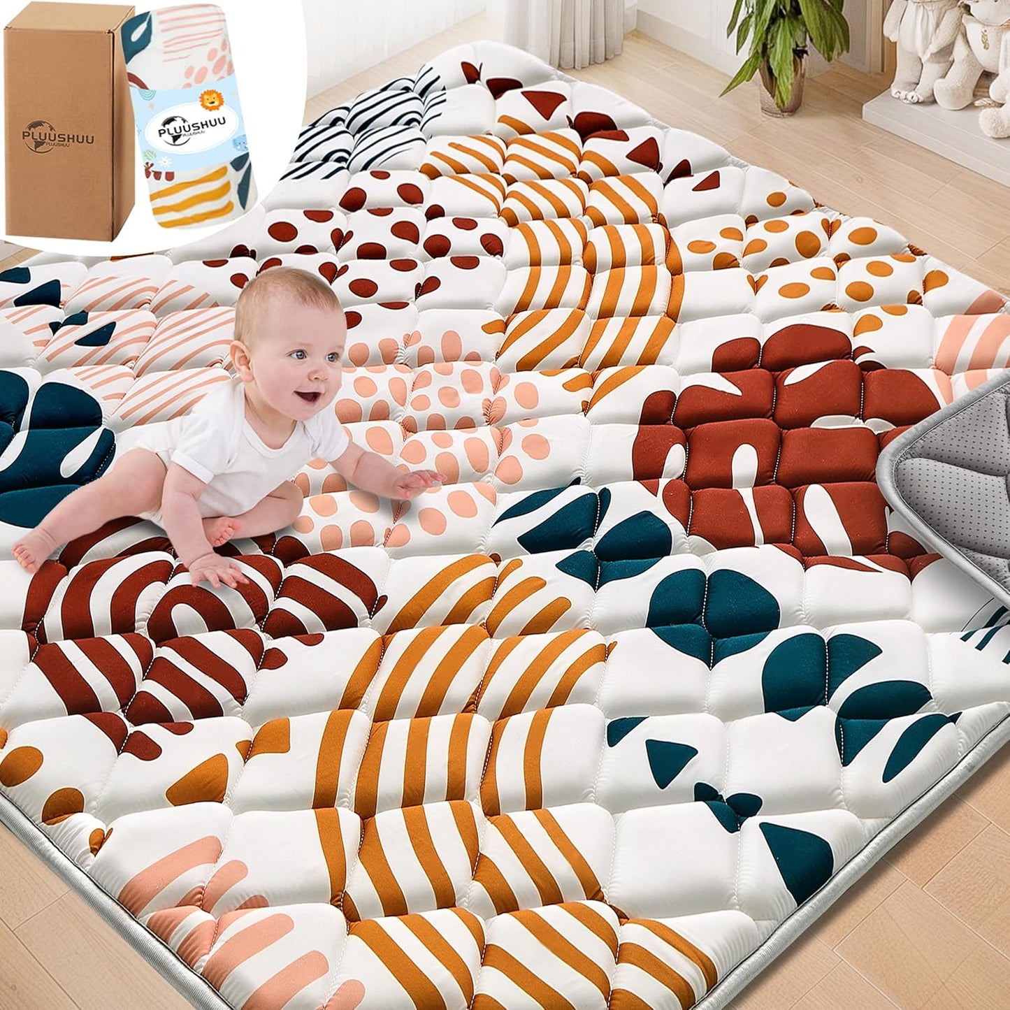 Baby Play Mats for Floor - Extra Thicker & Soft Crawling Mat