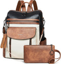 Shrrie Backpack Purse for Women Fashion Leather Backpack Purse Women's