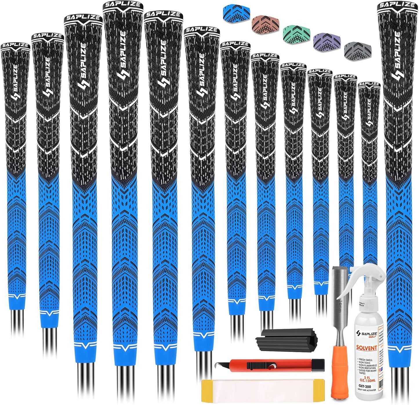 Saplize Cross Cord Golf Grips 13 Pack with Innovative Design