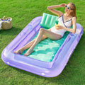 SLOOSH Inflatable Tanning Pool Lounger Float - Comfortable Sunbathing