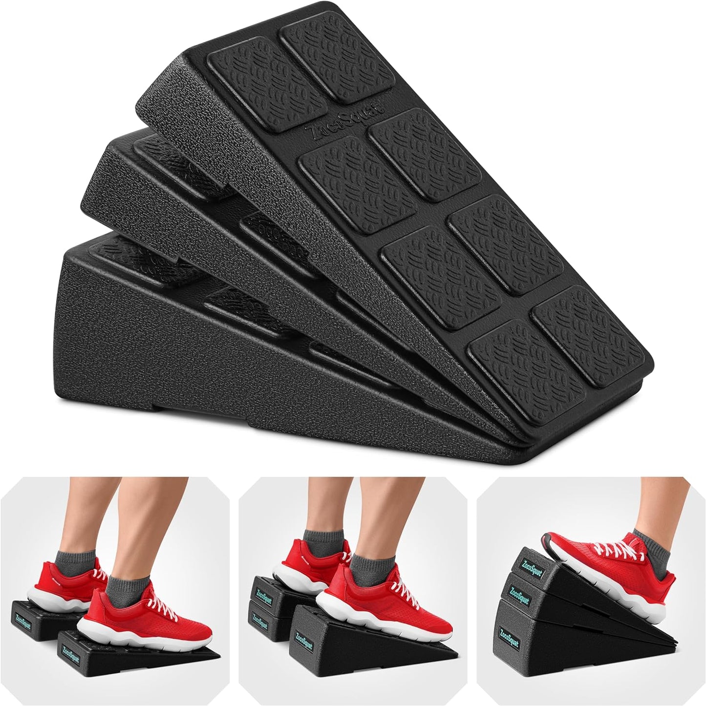 ZocoSquat - 520 lbs Weight Capacity Calf Stretch Slant Board