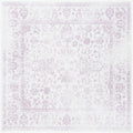 Adirondack Area Rug 6ft Square Ivory & Lavender - Durable, Low-Shed