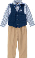 Nautica Baby Boys 4-Piece Dress Set with Vest and Tie