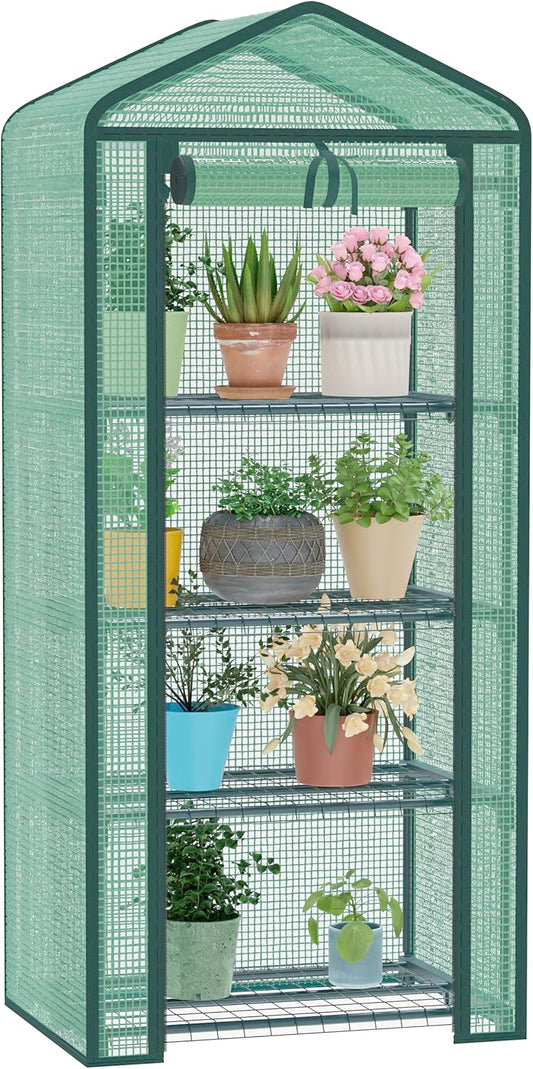 Portable 4-Tier Greenhouse for Indoor & Outdoor Growth