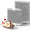 Super Fun Recyclable 8oz Banana Split Boats 250 Pack - Party Ready