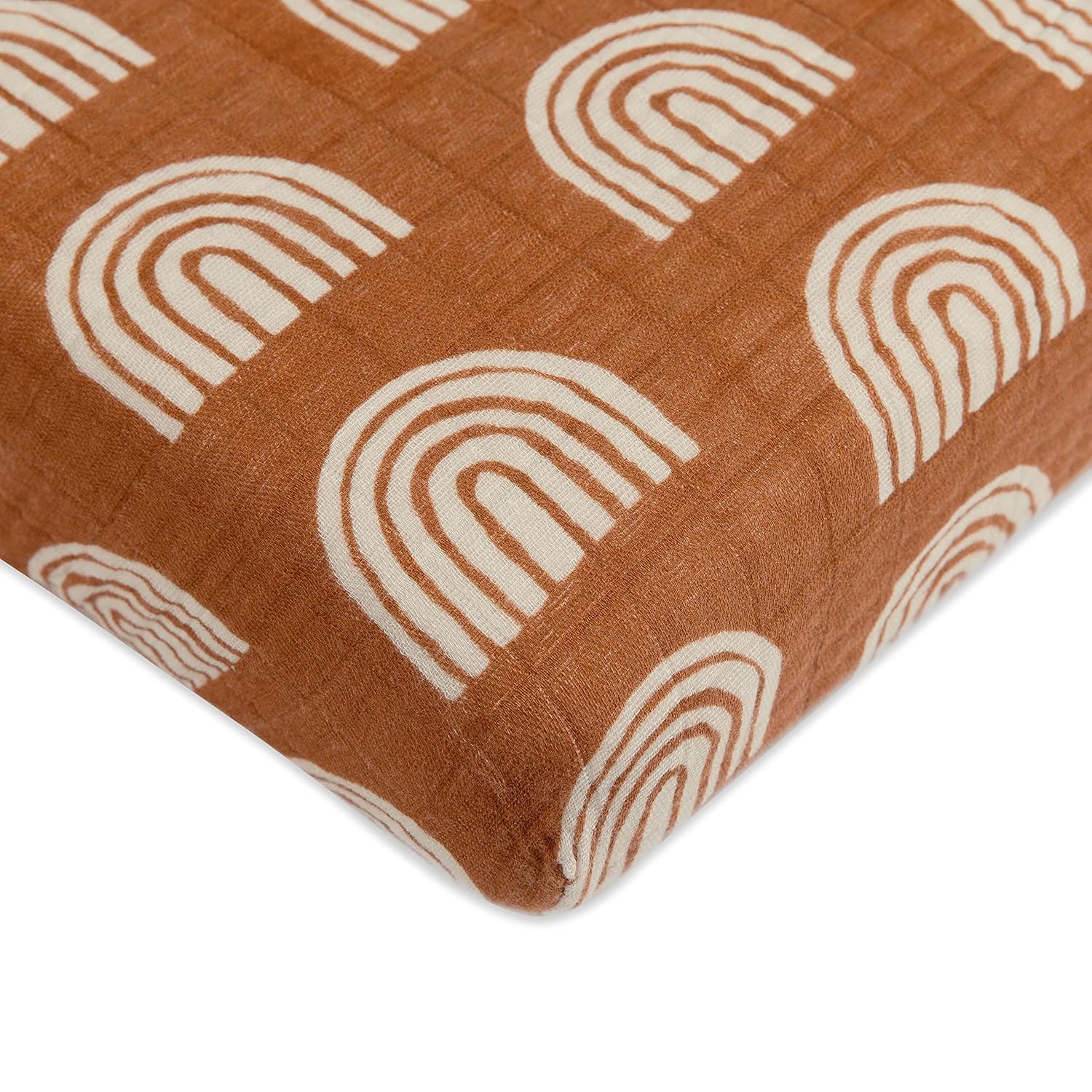 Babyletto Organic Cotton Mini Crib Sheet - Ultra-Soft Terracotta