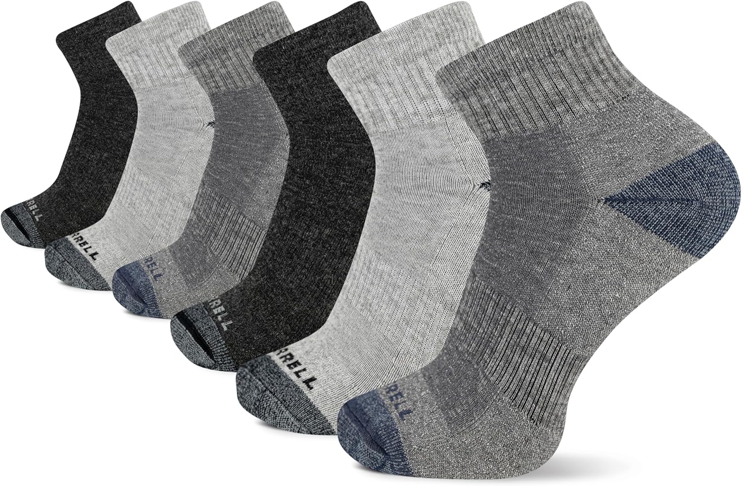 Merrell Wool Hiking Socks - Cushioned Moisture Wicking