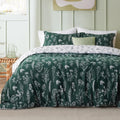 Bedsure Queen Comforter Set - Reversible Floral Comforter, Cozy