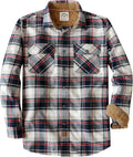 Dubinik Mens Flannel Shirt Long Sleeve Plaid - Warm, Soft Everyday if