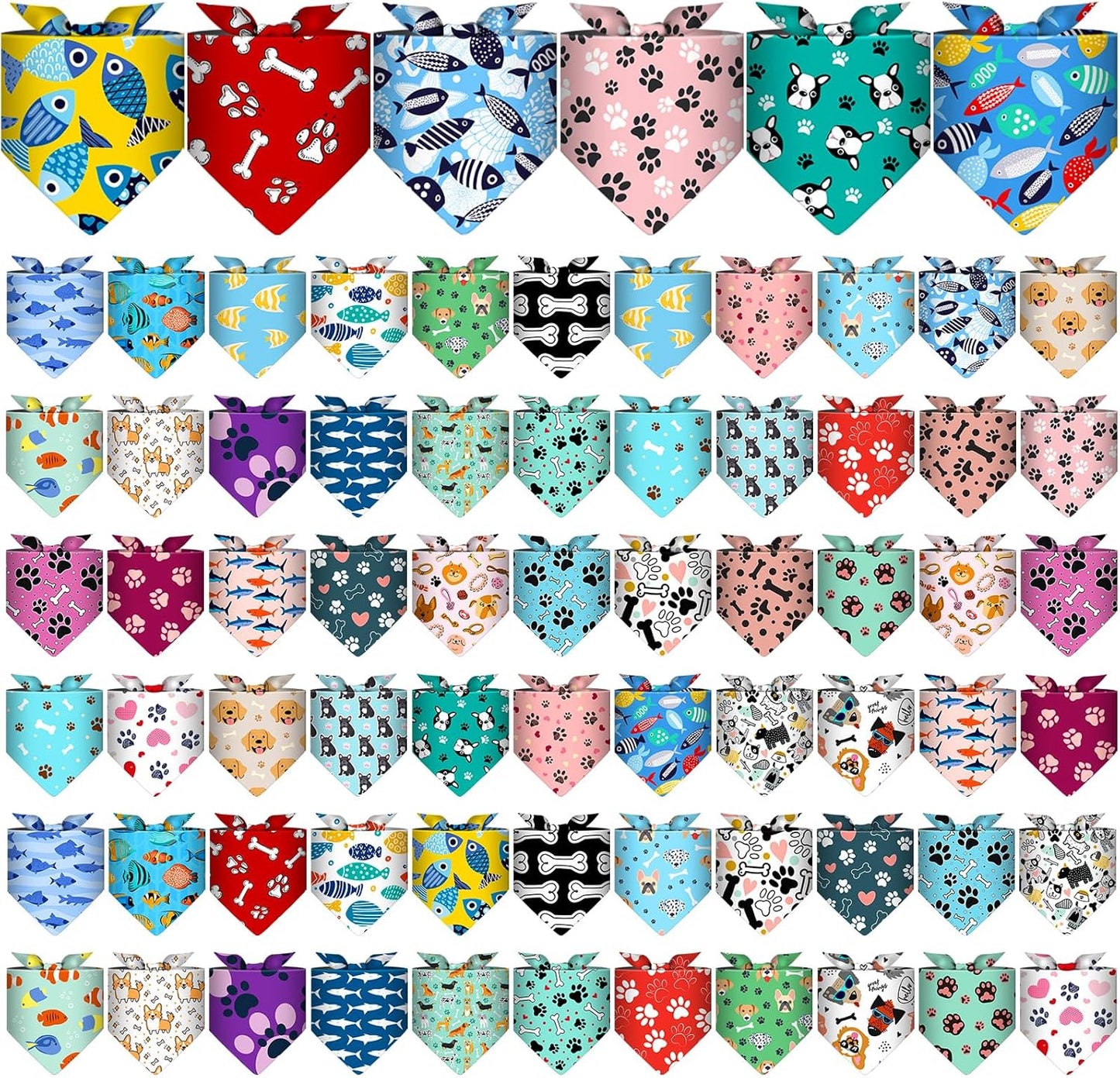 Stylish Dog Bandanas Bulk Set for Fashionable Pet Accessories
