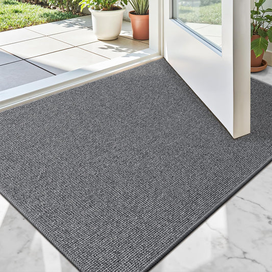 LUMI Indoor Door Mat 24x36 Ultra Thin Non-Slip Doormat