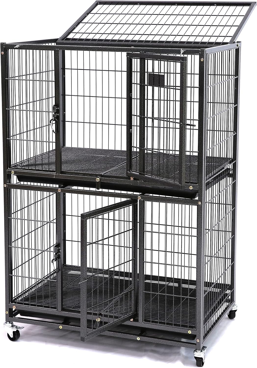 Stackable Heavy Duty Dog Crate for Small Dogs by Homey Pet