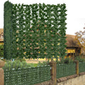 Artificial Ivy Privacy Fence Screen 140in x 40in - Realistic Green