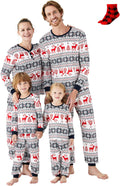 Christmas Family Matching Pajama Sets with Socks - Festive Plaid Sets