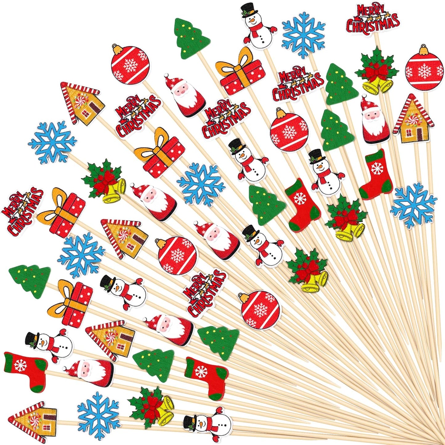 Christmas Cocktail Picks - Festive Party Decor