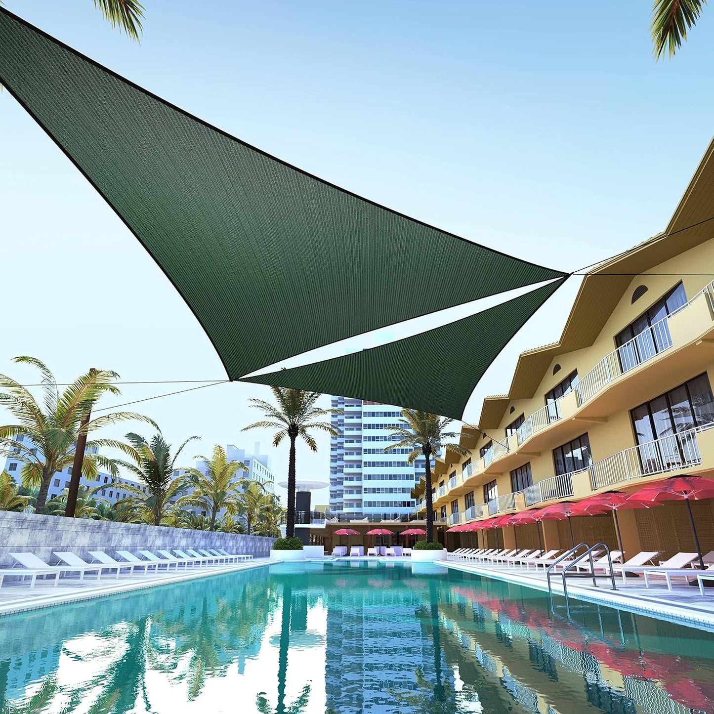 Custom Size Right Triangle Sun Shade Sail Canopy for Outdoor Use