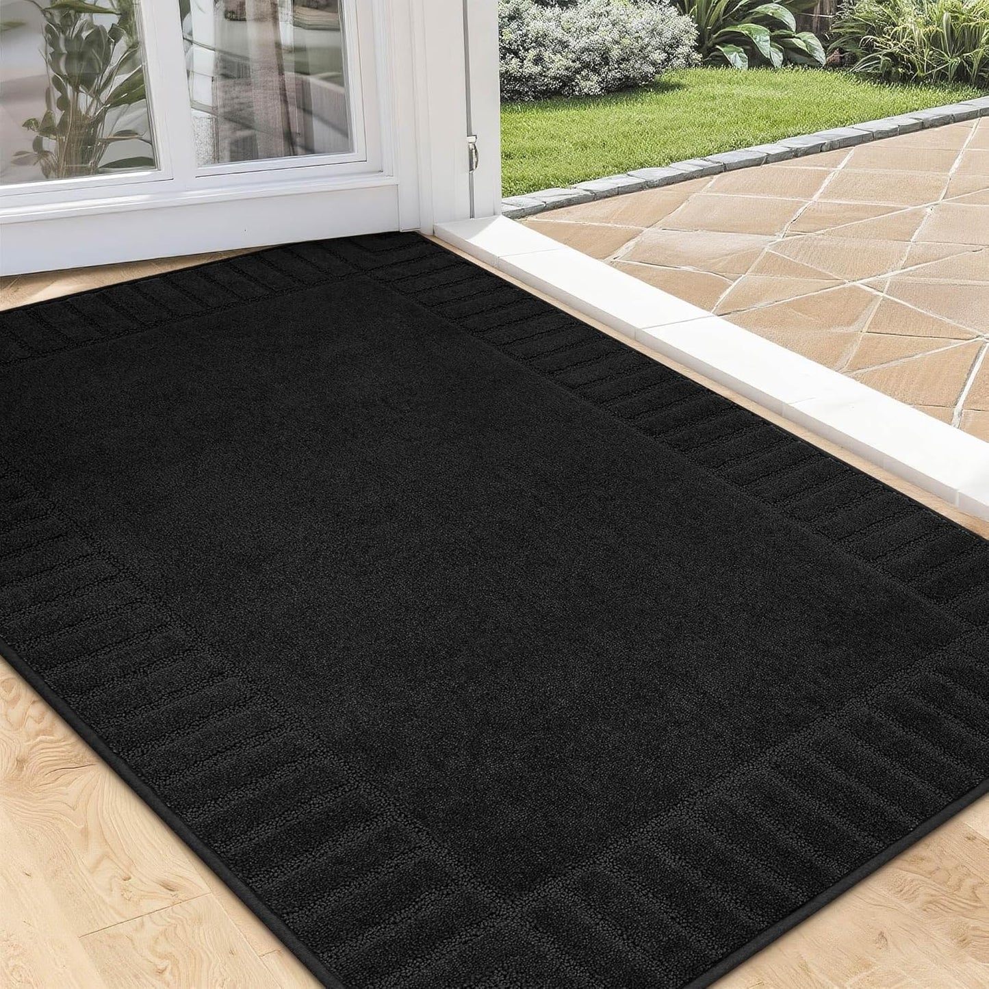 BEQHAUSE Non-Slip Front Doormat for Low-Profile Entryway