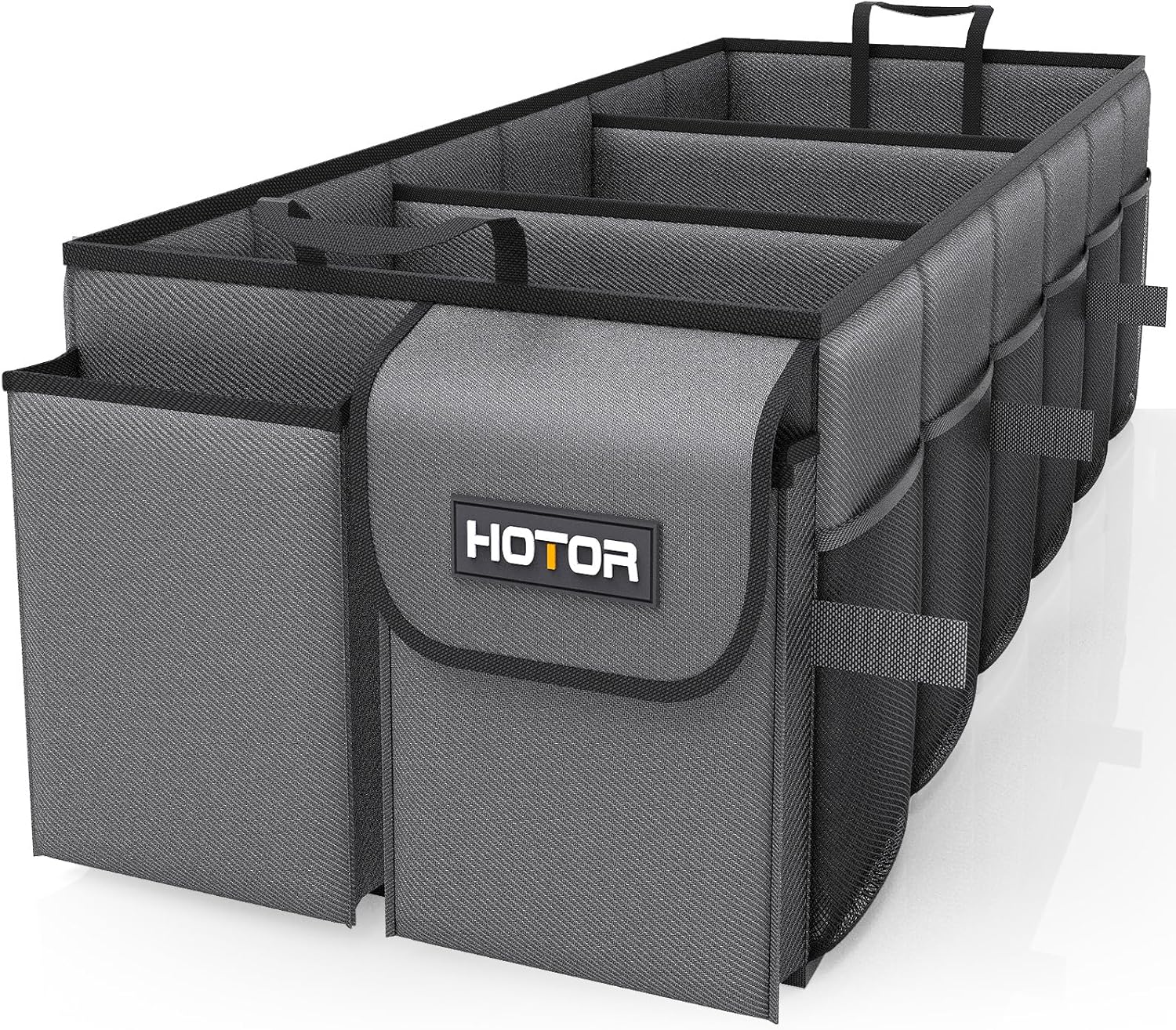 HOTOR Foldable Trunk Organizer for SUVs and Sedans - Grey