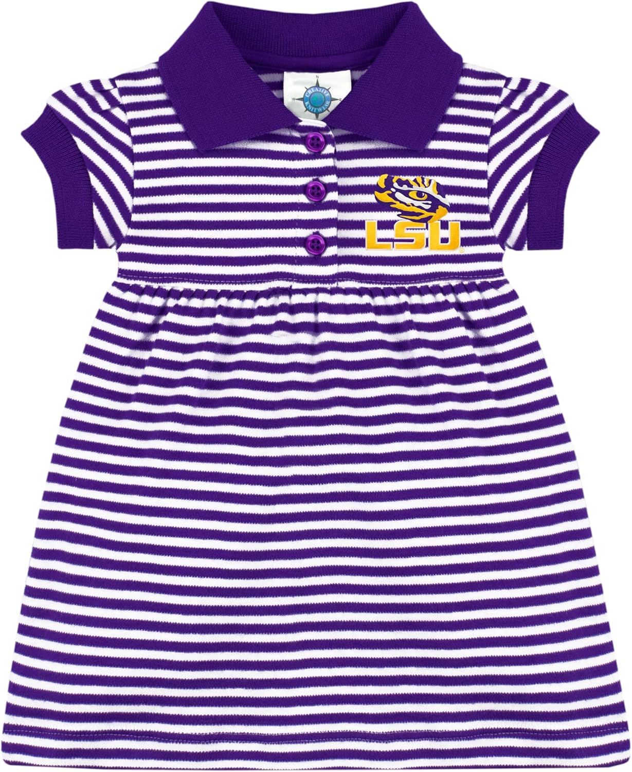 Creative Knitwear College Baby Polo Dress for Game Day Fun