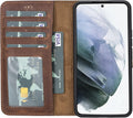 Genuine Premium Leather Wallet Case for Samsung S22 - Detachable Flip