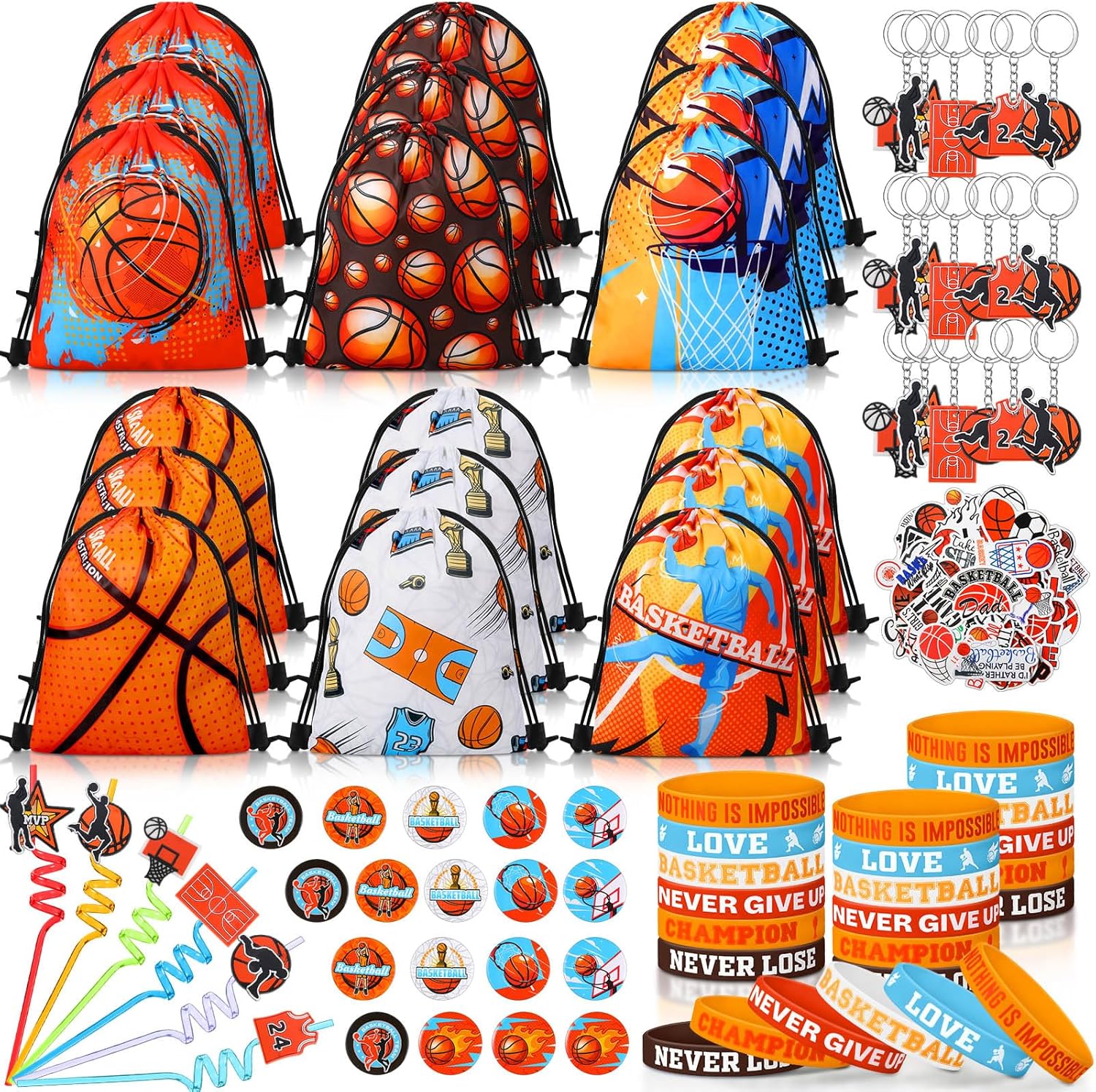 140 Pcs Basketball Party Favors for Unforgettable Celebrations