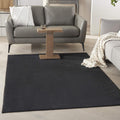Nourison Essentials Indoor/Outdoor Black 6 ft x 9 ft Area Rug - Easy