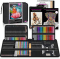 HIFORNY 136 PCS Drawing & Sketching Set - Complete Art Kit for Artists