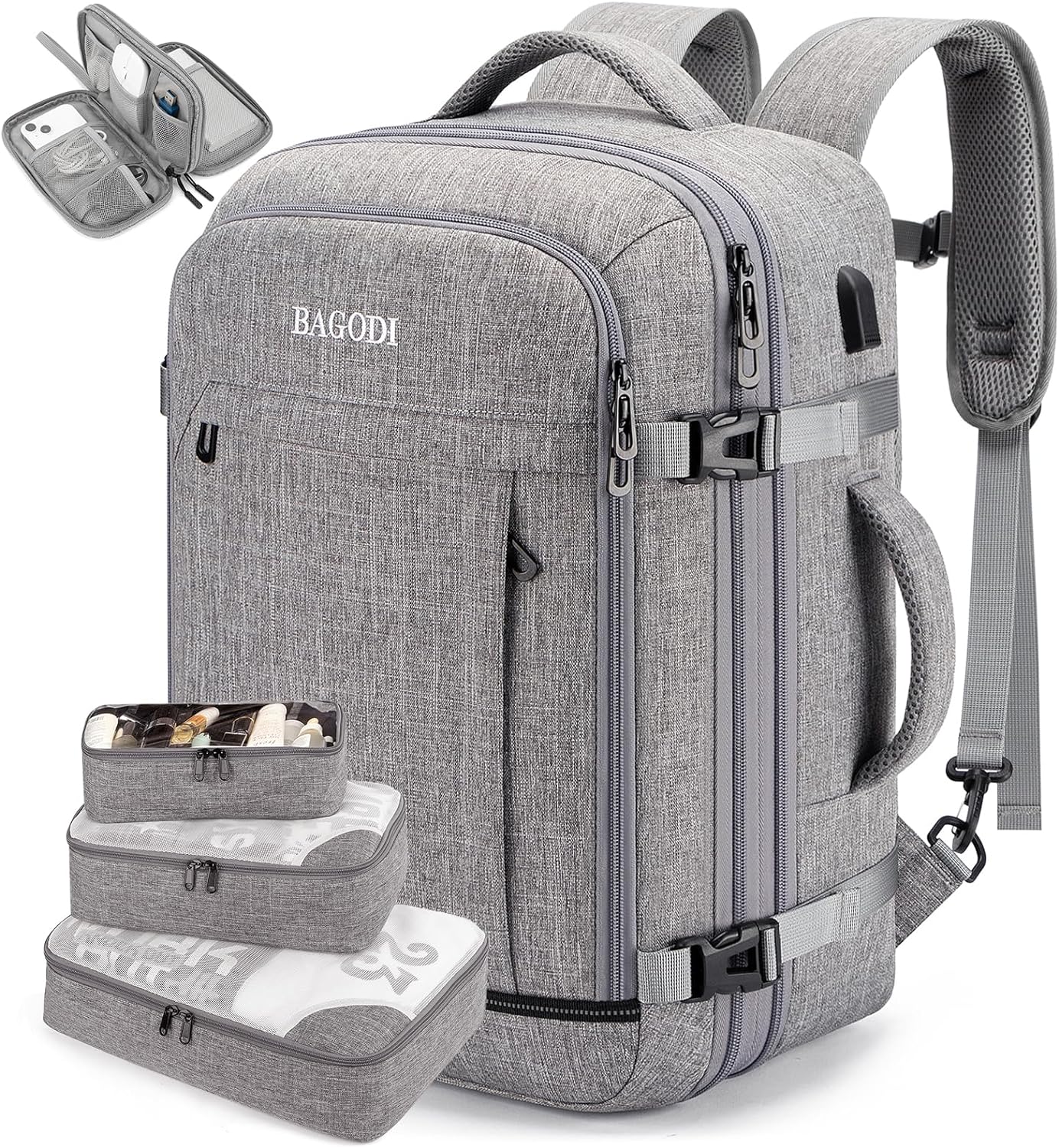Carry On Travel Backpack for Men & Women - 42L Flight Approved