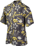 Wes and Willy Mens College Sports Fan Shirt Hawaiian Vintage Floral