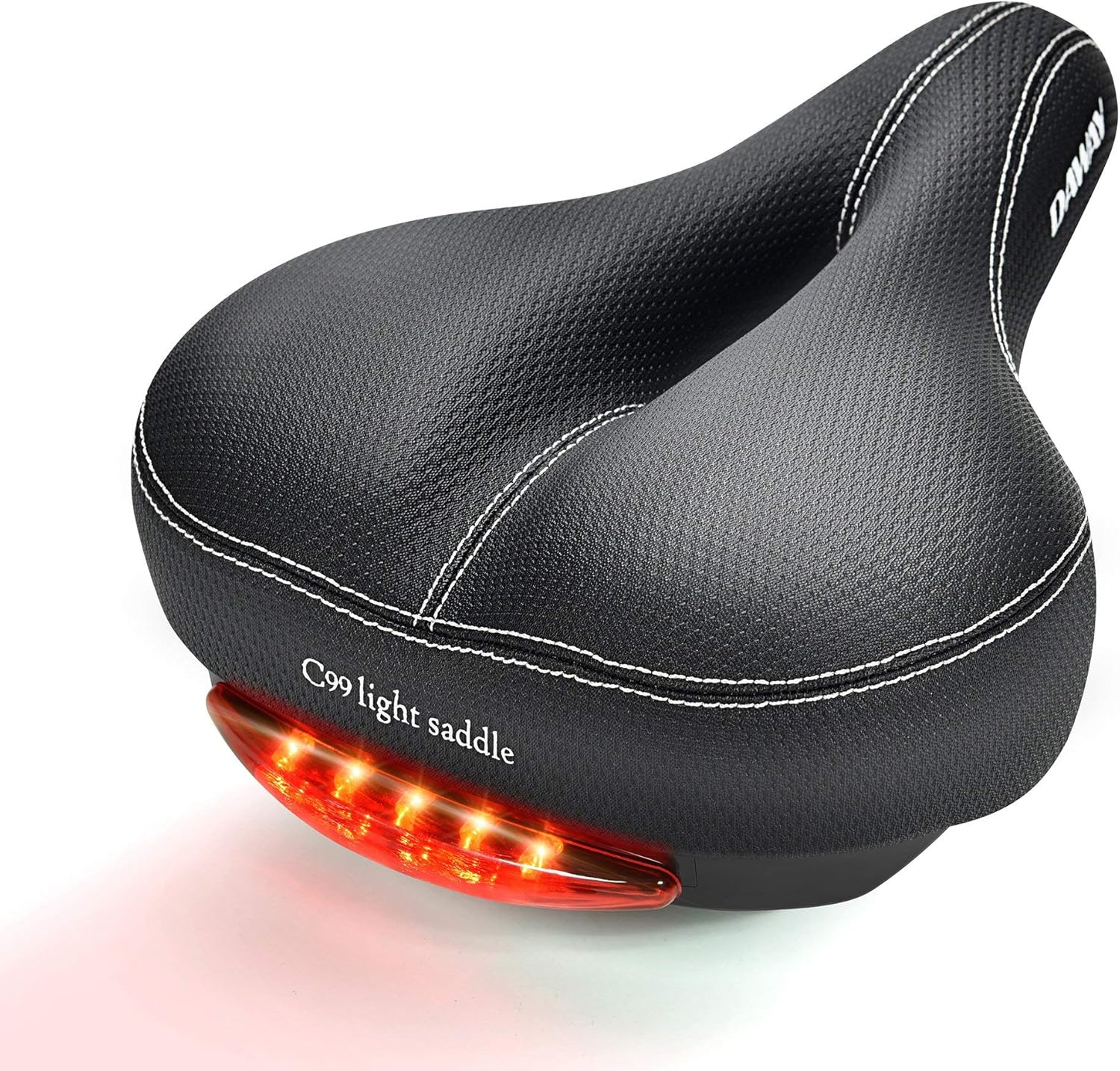 DAWAY Comfortable Bike Seat - Soft Memory Foam Padded Saddle