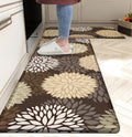 Cushioned Anti-Fatigue Kitchen Mats Set of 2 - Comfortable Memory Foam