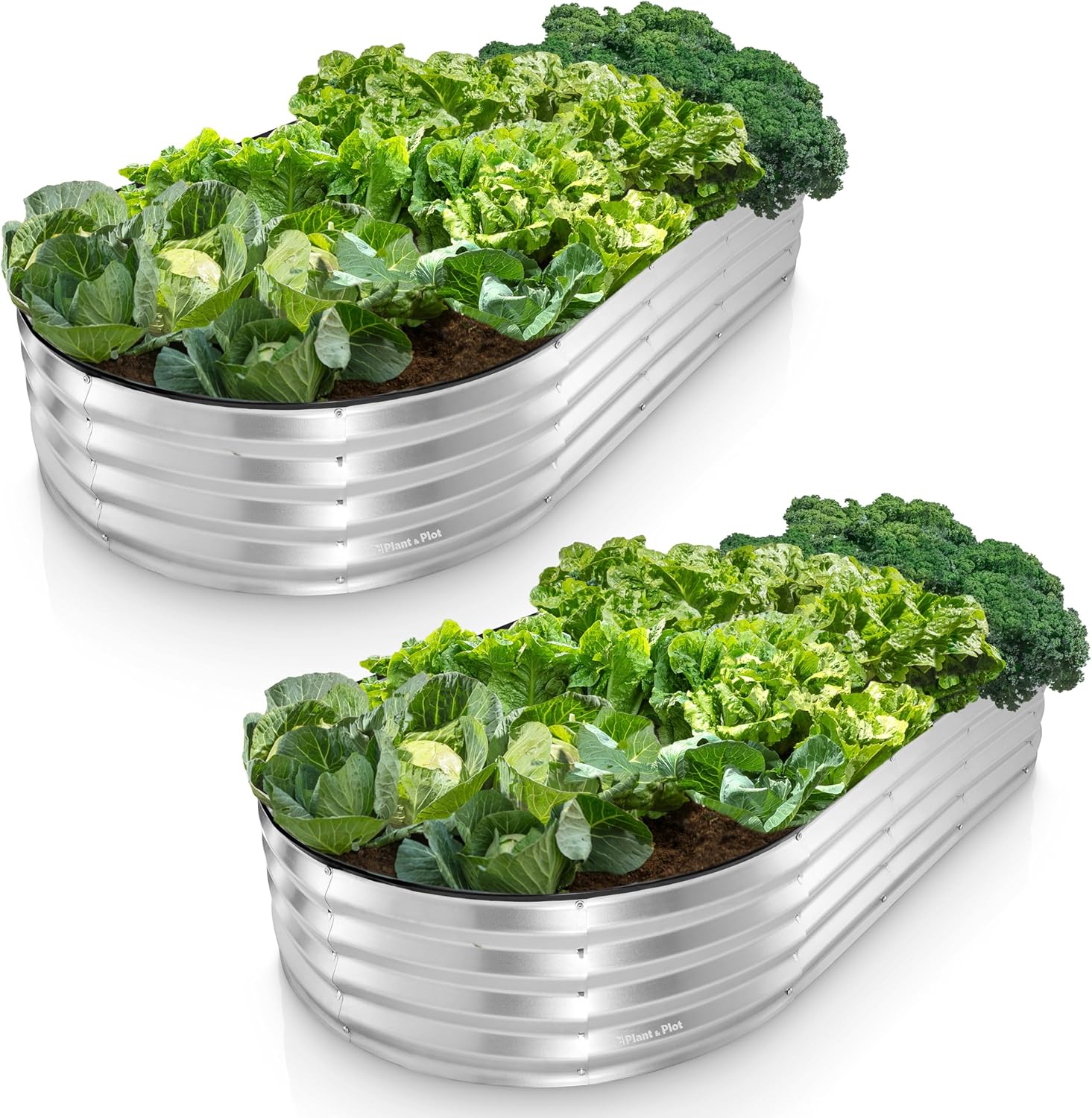 Galvanized Raised Garden Beds Outdoor for Vegetables and Flowers