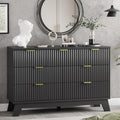 Fluted Dresser with 7 Drawers for Modern Bedroom Storage