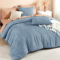 Litanika Grayish Blue Super King Comforter Set - Lightweight Tufted