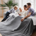 Bedsure GentleSoft Sherpa Fleece Oversized Cal King Blanket - Thick