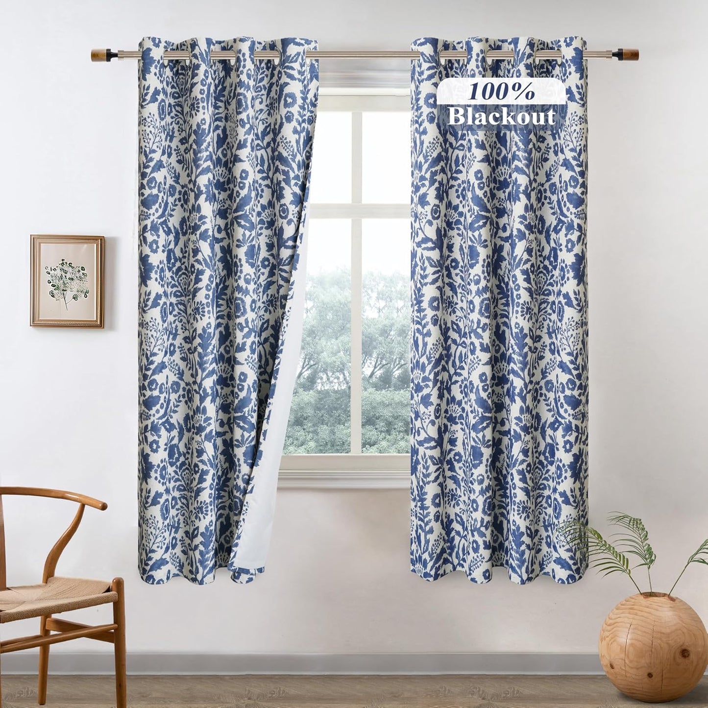 DriftAway Julia Watercolor Blackout Curtains for Stylish Homes