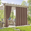 RYB HOME Extra Wide Outdoor Curtains 105 x 108 in - UV Waterproof