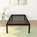 18 Inch Narrow Twin Bed Frame Heavy Duty Metal Platform Design