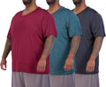 Real Essentials 3 Pack Men's Big & Tall V-Neck Athletic Tee