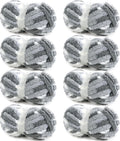 HOMBYS Giant Chunky Yarn for Crocheting and Hand Knitting - Soft Tie