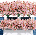 Uieke 72 Bundles Artificial Flowers for Vibrant Outdoor Decor
